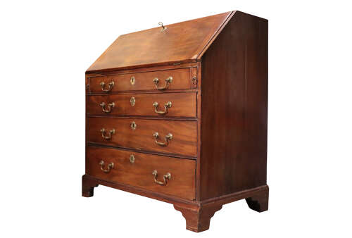 George III Mahogany Bureau