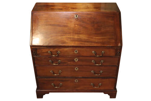 George III Mahogany Bureau