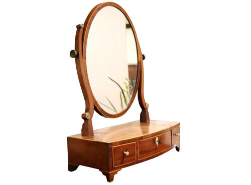 George III Mahogany Dressing Table Mirror