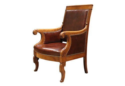 Pair of Louis Philippe Period Walnut Armchairs