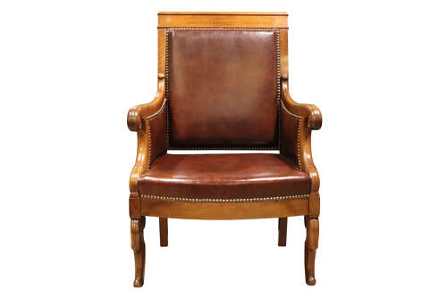 Pair of Louis Philippe Period Walnut Armchairs