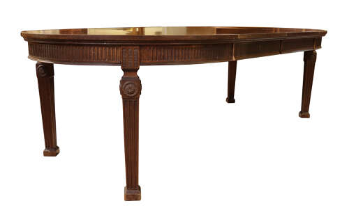 19thc Mahogany Dining Table