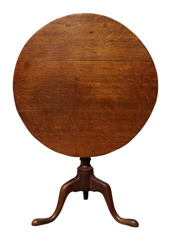 Oak Tilt-Top Tripod Table