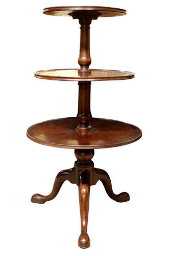 George III Cuban Mahogany Dumb Waiter