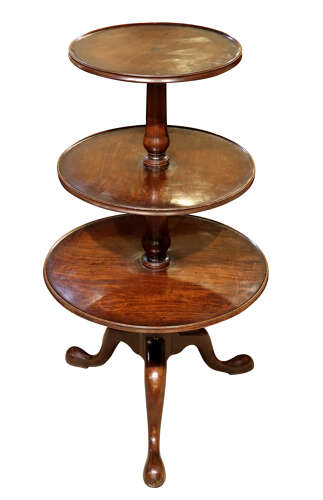George III Cuban Mahogany Dumb Waiter
