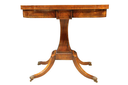 A pair of Sheraton Revival Foldover Tables