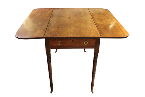 William IV Mahogany Single Drawer Pembroke Table, circa 1830