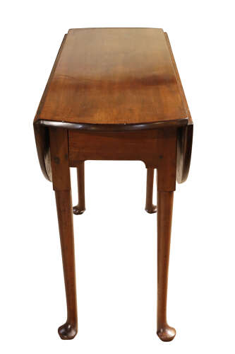 Mid 18th Century Mahogany Oval Drop-Leaf Table, circa 1760