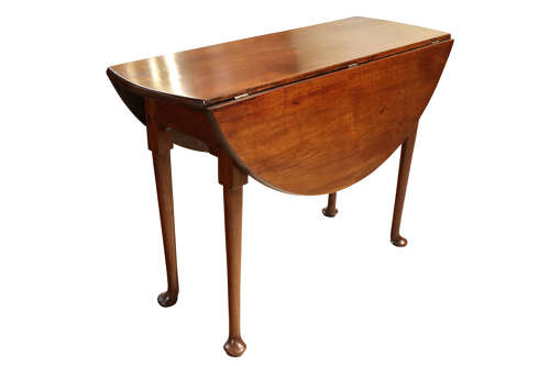 Mid 18th Century Mahogany Oval Drop-Leaf Table, circa 1760