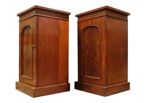 A Pair of Early 19th Century Mahogany Bedside Cabinets (Adapted)