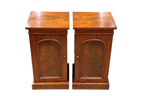 A Pair of Early 19th Century Mahogany Bedside Cabinets (Adapted)