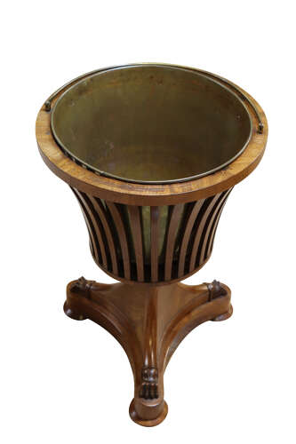 Early 19th Century Dutch Empire Style Mahogany Jardinière Bucket, c.1830