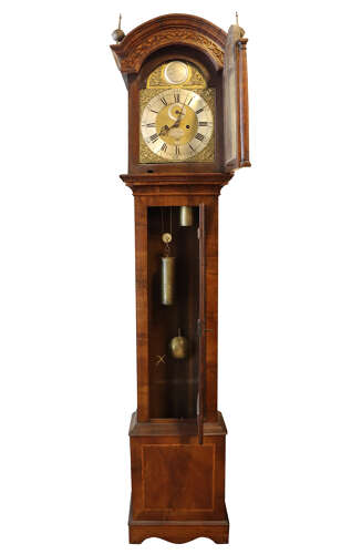 An 8-Day Walnut Longcase Clock by Edward Upjohn, Exon (Exeter), c.18th Century