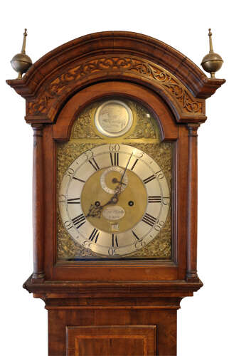 An 8-Day Walnut Longcase Clock by Edward Upjohn, Exon (Exeter), c.18th Century