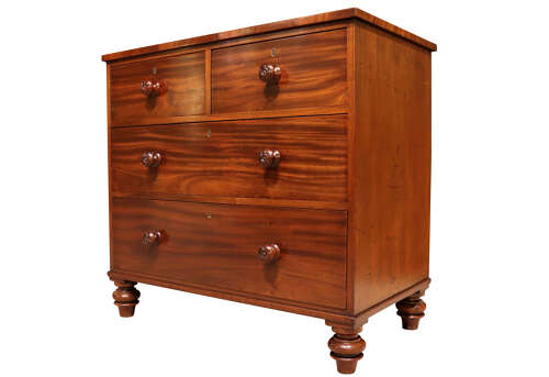 Antique 19th-Century Mahogany Chest of Drawers