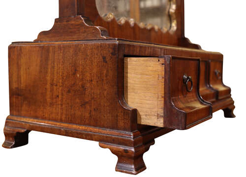 George II Mahogany Toilet Mirror with Three Drawers, Circa 1740