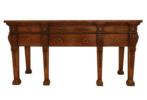 Fine 19th Century Mahogany Side Table in the Chippendale Manner