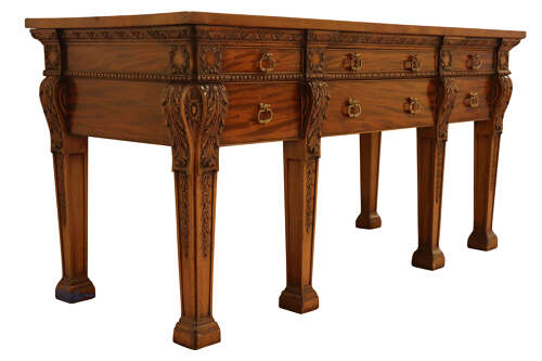 Fine 19th Century Mahogany Side Table in the Chippendale Manner