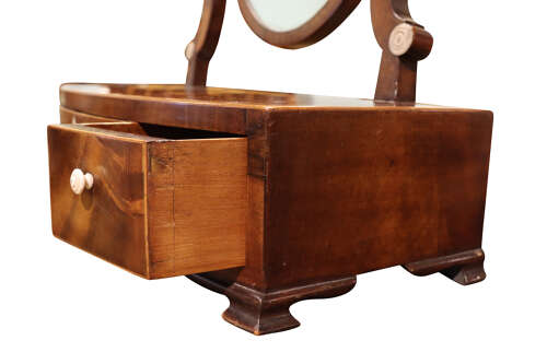 Georgian Mahogany Dressing Table Mirror with Sheild-Shaped Plate, Circa 1800