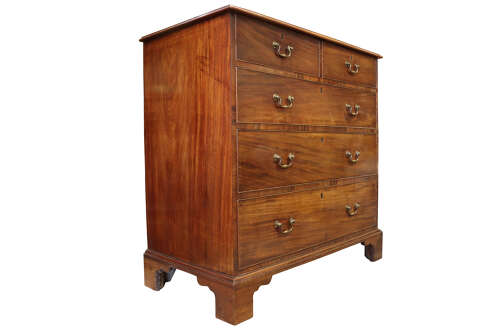 Chippendale Period Mahogany Chest of Drawers – Circa 1770