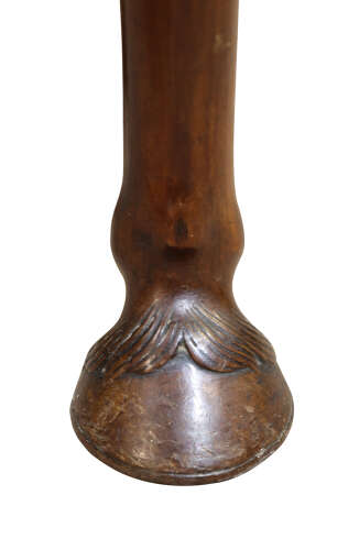 George II Cuban Mahogany Drop-Leaf Table with Hoof Feet – Circa 1750