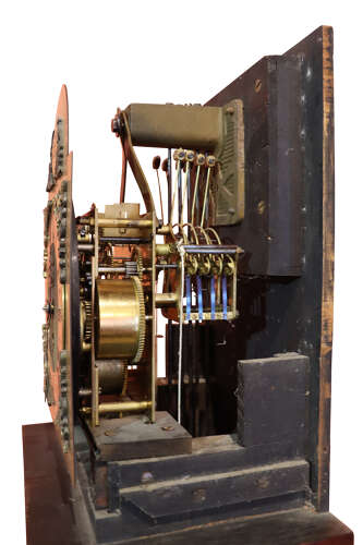 Edwardian Mahogany Grandmother Clock, 8-Day Movement, circa 1910