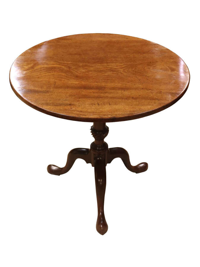 George III Mahogany Tilt-Top Tripod Table, circa 1770