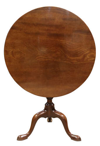 George III Mahogany Tilt-Top Tripod Table, circa 1770