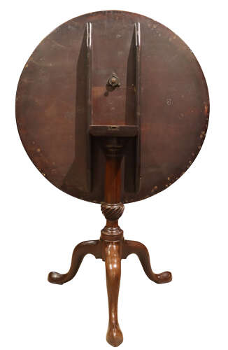 George III Mahogany Tilt-Top Tripod Table, circa 1770