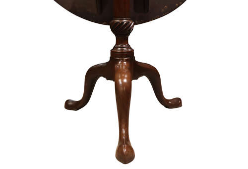 George III Mahogany Tilt-Top Tripod Table, circa 1770