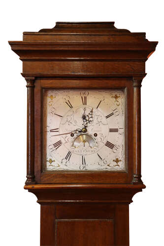 Fine 18th Century Oak Longcase Clock by James Crabb of Salisbury, circa 1790