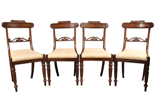 A Good Set of Six Mahogany Dining Chairs in the Manner of Gillows, Circa 1830