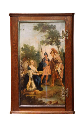 A Decorative 18th Century Oak Hanging Corner Cabinet, Circa 1780