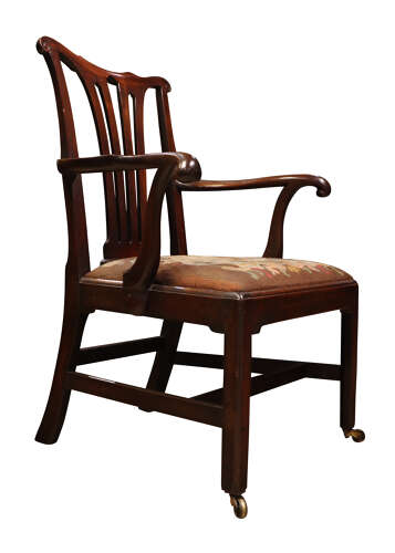 A Fine George II Mahogany Armchair, circa 1750