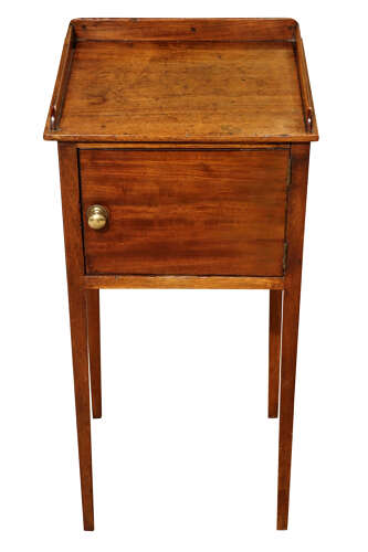 A Victorian Mahogany Bedside Cabinet, circa 1880