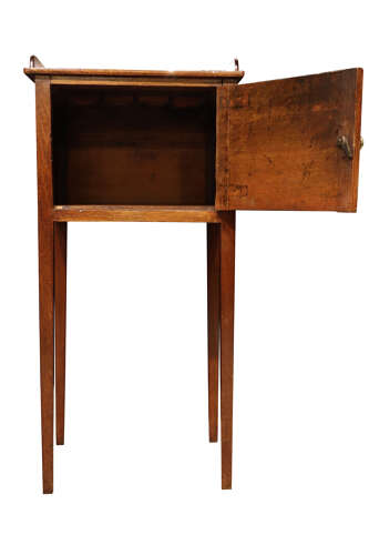 A Victorian Mahogany Bedside Cabinet, circa 1880