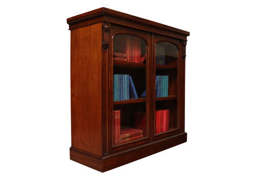 A Fine Regency Mahogany Glazed Bookcase, circa 1810