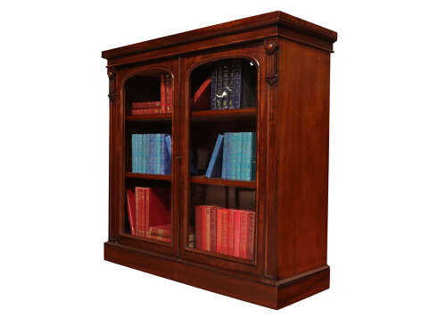 A Fine Regency Mahogany Glazed Bookcase, circa 1810