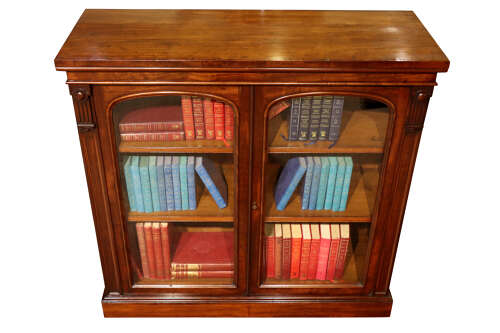 A Fine Regency Mahogany Glazed Bookcase, circa 1810