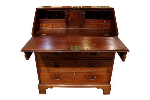 A George III Mahogany Bureau