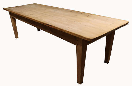 Good Size Scrubbed Pine Kitchen Table, circa 1920