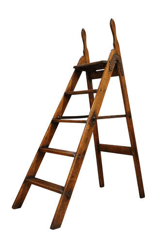 Pair of 19th Century Folding Library Steps,  Circa 1860