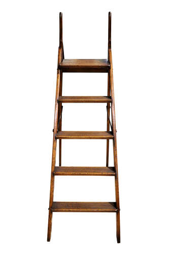 Pair of 19th Century Folding Library Steps, Circa 1860
