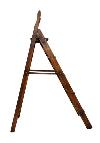 Pair of 19th Century Folding Library Steps, Circa 1860