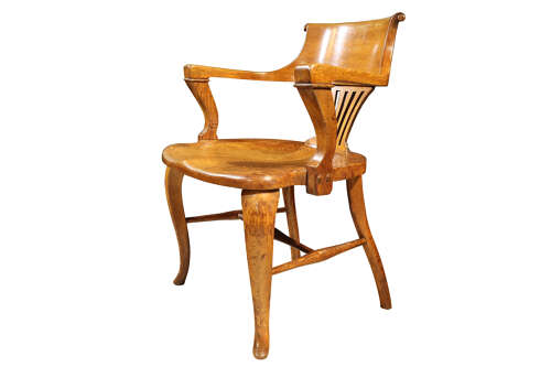 Victorian Oak Desk Chair – Circa 1890