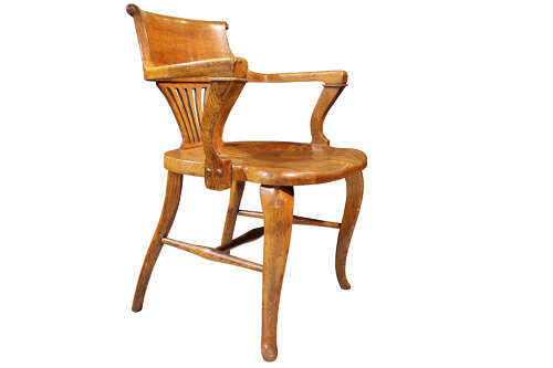 Victorian Oak Desk Chair – Circa 1890