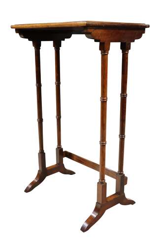 Regency Rosewood Nest of Three Tables, c.1820