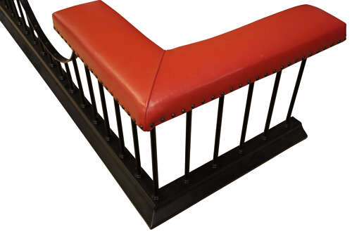 Large Club Fender with Faux Leather Seating