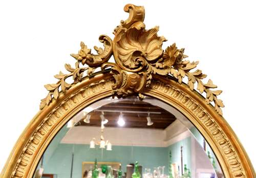 Fine Louis XV Style French Gilded Wall Mirror