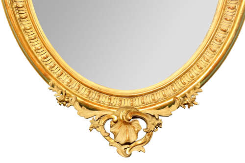 Fine Louis XV Style French Gilded Wall Mirror